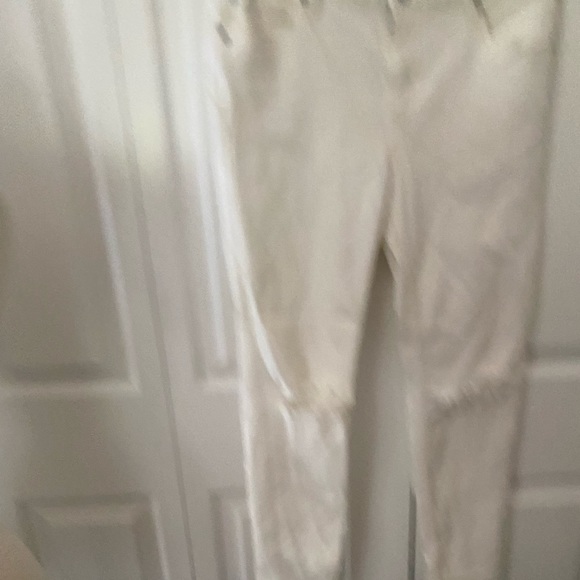 Free People White Ripped Skinny Jeans/pants - Picture 2 of 7